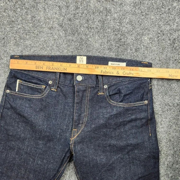 Hiroshi Kato Jeans Mens 32x26 Raw Selvedge Denim Made In USA Slim Straight